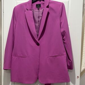 Women’s xxl Raspberry Worthington Blazer w tie back New w tags